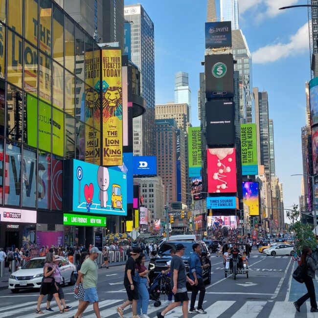 time square new york viaggio di gruppo parti con terre d'avventura
